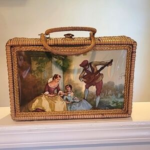 Vintage Rattan Wicker Handbag